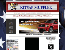 Tablet Screenshot of kitsapmuffler.com